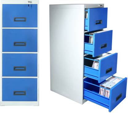 Laxmi Kapat Steel 4 Drawer Filing, Metal File Cabinet 4 Drawer Horizontal