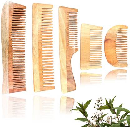 TASHKURST Neem Wooden Comb | Hair comb set combo for Women & Men | Kachi  Neem