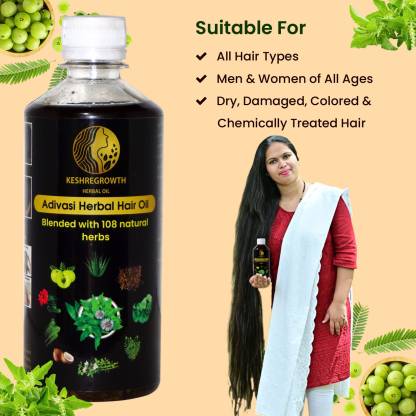 Kesh Regrowth Adivasi Herbal Hair Oil - Price in India, Buy Kesh Regrowth Adivasi  Herbal Hair Oil Online In India, Reviews, Ratings & Features 