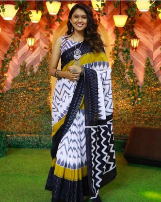 Printed Daily Wear Pure Cotton Saree 