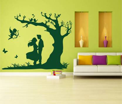 Large MINI DECOR - Romantic Lovely Couple Wall Decoration Vinayl Sticker