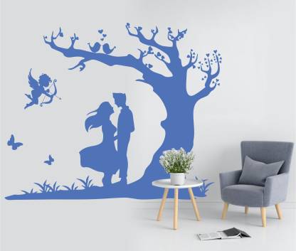 Large MINI DECOR - Romantic Lovely Couple Wall Decoration Vinayl Sticker