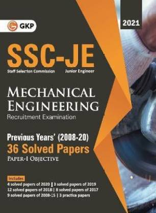 Ssc 2021 Junior Engineers Paper I Mechanical Engineering 36 Previous Years Solved Papers (2008-20)