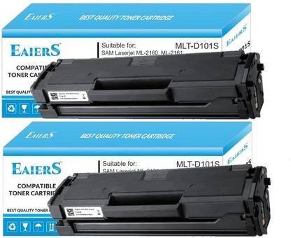 Eaiers 101s Premium Quality Compatible For Samsung Mlt D101s Toner Cartridge For Samsung Laser Printers Ml 2160 Ml 2161 Ml 2162g Ml 2165 Ml 2165w Ml 2166w Ml 2168 Scx 3400 Pack Of 2 Black Ink Toner Eaiers Flipkart Com