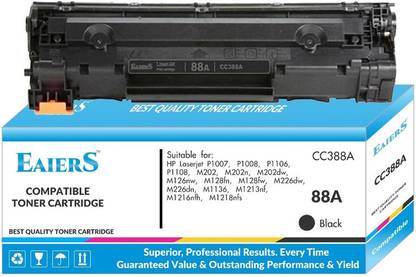 Eaiers 88a Premium Quality Laserjet Toner Cartridge Black Cc388a For Hp Laserjet Printer M126nw Black Ink Toner Eaiers Flipkart Com