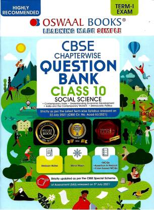 Cbse Chapterwise Question Bank Class 10 Social Science Term- 1 Oswal Books & Learning Pvt. Ltd