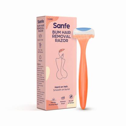 Sanfe Bum Hair Removing Razor For Women With Mid Pivot Hair Removing  Technology - Pack Of 1