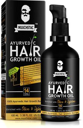 MUUCHSTAC Ayurvedic Hair Growth Oil Hair Oil - Price in India, Buy  MUUCHSTAC Ayurvedic Hair Growth Oil Hair Oil Online In India, Reviews,  Ratings & Features 