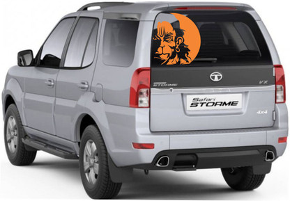 Angry Hanuman Sticker For Bike 