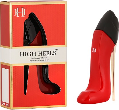 high heel perfume red