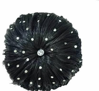 Gudiya Style Juda With Stone Work Black Color Extension Hair Extension  Price in India - Buy Gudiya Style Juda With Stone Work Black Color  Extension Hair Extension online at 