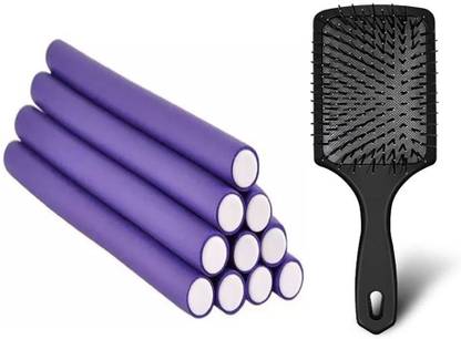 skyowings Magic Hair Curling Rod Hair Curler Makers Soft Foam Bendy Twist Curls Flexi Rollers Styling tools for Women & Men with 1 Piece Hair Brush Hair Curler - Price in India, skyowings Magic Hair Curling Rod Hair Curler Makers Soft Foam Bendy Twist Curls Flexi Rollers Styling tools for Women & Men with 1 Piece Hair Brush Hair Curler - Price in India,