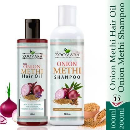 zoovara Red Onion & Methi Combo Help to Make Hair Healthy, Thicker & Stronger. Red Onion Methi Hair Oil 100ML + Red Onion Methi Shampoo 200ml (2 Items Combo) Hair Oil - zoovara Red Onion & Methi Combo Help to Make Hair Healthy, Thicker & Stronger. Red Onion Methi Hair Oil 100ML + Red Onion Methi Shampoo 200ml (2 Items Combo) Hair Oil -