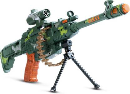 Miss & Chief by Flipkart Musical Army Style Toy Gun for Kids with Music,  Lights and Laser Light Guns & Darts - Musical Army Style Toy Gun for Kids  with Music, Lights