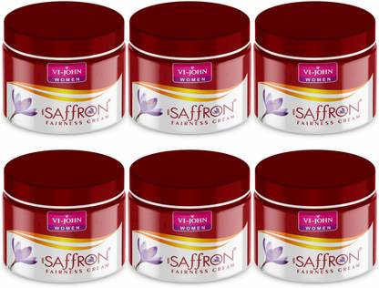 VI-JOHN Women Saffron Fairness Cream Advanced Pack Of 6  (300 g)