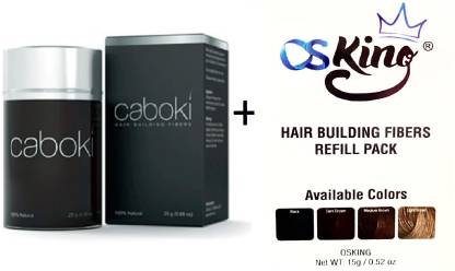 Osking Caboki Hair Building Fiber/ Dark Brown Hair Volumizer Fiber, Dark  Brown Color (25g) with 15g Pouch(Dark Brown) Hair Loss concealer Hair  Powder - Price in India, Buy Osking Caboki Hair Building