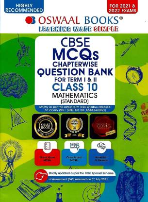 CBSE MCQs CHAPTERWISE QUESTION BANK FOR TERM 1 & 2 MATHEMATICS STANDARD CLASS 10 OSWAL BOOKS & LEARNING PVT. LTD