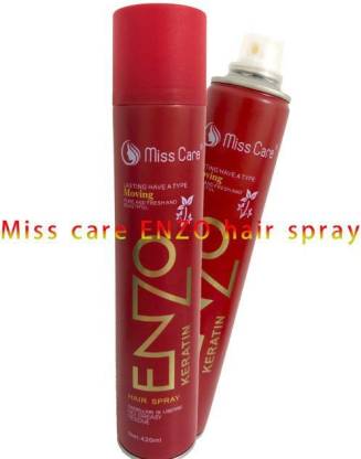 Miss Care ENZO Hair Styling Spray 420ml Hair Spray - Price in India, Buy  Miss Care ENZO Hair Styling Spray 420ml Hair Spray Online In India,  Reviews, Ratings & Features 