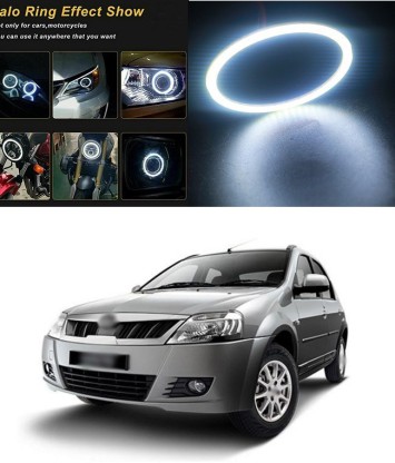 Fulintech 1-Pair Blue 12V One Yr Warranty LED Vehicle Car Angel Eyes Halo Ring Lights Lamps With SHELL 70MM, Blue 