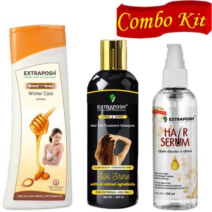 Extraposh ALMOND & HONEY BODY LOTION - USEFULL FOR SKIN NOURISHMENT + SILK & SHINE SHAMPOO - USEFULL Extraposh ALMOND & HONEY BODY LOTION - USEFULL FOR SKIN NOURISHMENT + SILK & SHINE SHAMPOO - USEFULL