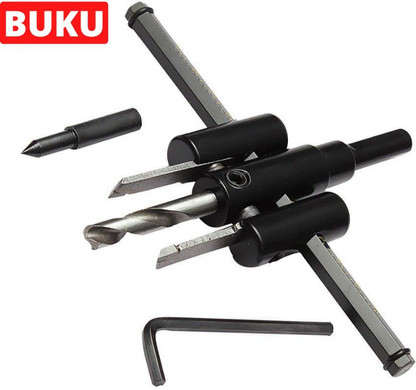BUKU Adjustable Wood Circle Hole Cutter 