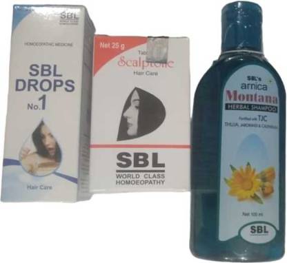 SBL HAIR CARE COMBO OF 3 HAIR CARE DROP 30ML + SCALPTONE HAIR CARE TABLATE  25GM + ARNICA SHAMPOO 100ML (PACK OF 3) - Price in India, Buy SBL HAIR CARE  COMBO