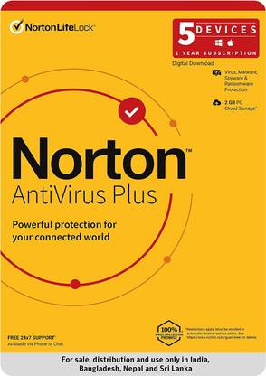 Norton 5 User PC 1 Year Anti-virus (Email Delivery - No CD ...