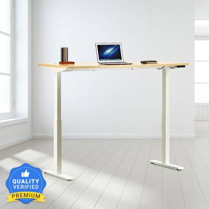 Featherlite Motorized Height Adjustable Engineered Wood Office Table ...