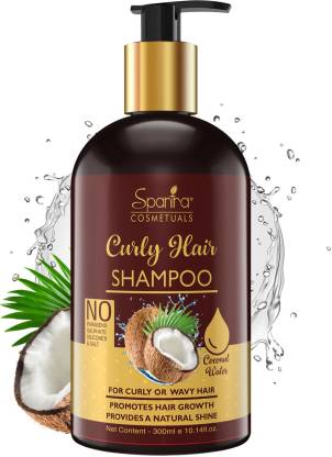 Spantra Curly Hair Shampoo for Curls And Wavy Hair, Promotes Hair Growth  and Provides Natural Shine, Paraben and Sulphate Free, 300ml Hair Shampoo,  Suitable for All Hair Type - Price in India,