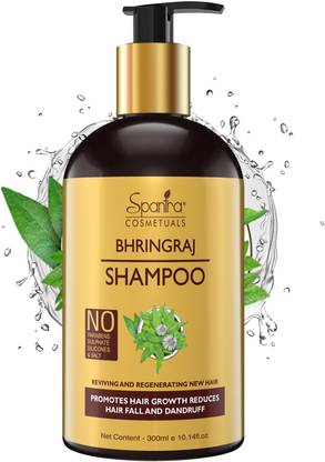 Spantra Bhringraj Hair Shampoo Promotes Hair Growth Reduces Hair Fall And Dandruff , Reviving and Regenerating New Hair, Paraben Free and Sulphate Free,300ml,Suitable for All Hair Type, Hair Shampoo - Price in Spantra Bhringraj Hair Shampoo Promotes Hair Growth Reduces Hair Fall And Dandruff , Reviving and Regenerating New Hair, Paraben Free and Sulphate Free,300ml,Suitable for All Hair Type, Hair Shampoo - Price in