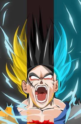 Dragon Ball Son Goku Super Saiyan Dragon Ball Z Matte Finish Poster Paper  Print - Animation & Cartoons posters in India - Buy art, film, design,  movie, music, nature and educational paintings/wallpapers