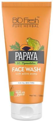 Biofresh Papaya , Radiant Glowing. Moisturizing, Brightening, Anti Ageing, Pore Cleansing Face Wash