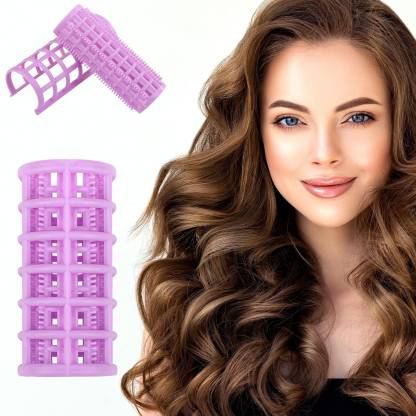 Nyamah sales Plastic Hair Roller No Heat Hair Curlers Salon Hairdressing  DIY Curling Tool for Women Self Grip Snap on Rollers for Salon Multicolor Hair  Curler - Price in India, Buy Nyamah