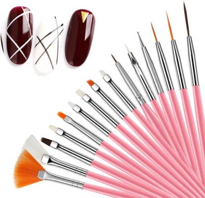BeautyQua Professional Best quality 15 Nail art Brush set for ...