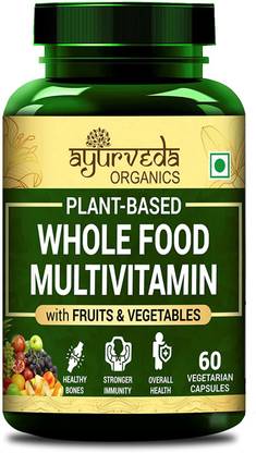 Ayurveda Organics Plant Based Whole Food Multivitamin for Men ...