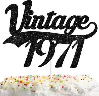 Festiko Ballons Vintage 1971 Cake Topper for Man Women 50th Happy Birthday Cheer to 50 Years Old Themed Party Supplies Decorations Celebrate Funny Fabulous fifty Black Glitter Cake Decor Cake Topper Price Festiko Ballons Vintage 1971 Cake Topper for Man Women 50th Happy Birthday Cheer to 50 Years Old Themed Party Supplies Decorations Celebrate Funny Fabulous fifty Black Glitter Cake Decor Cake Topper Price