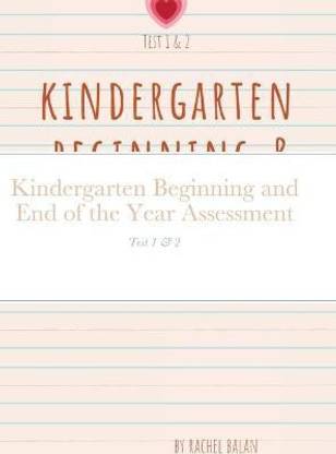 Kindergarten Beginning and End of the Year Assessment: Buy ...