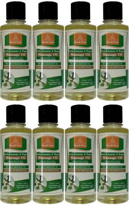 Khadi Pure Jasmine & Mogra Massage Oil - 210ml (Set of 8)