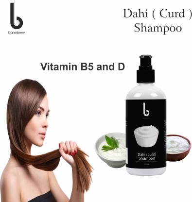 baneberry Dahi(Curd) Shampoo Anti-dandruff Care and hair boosters control  hair fall With Curd Protein, Free from Paraben & Mineral Oil, for Men and  Women Hair Shampoo Men & Women (300 ml) -