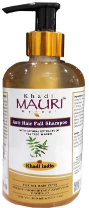 Khadi Mauri Anti Hair Fall Shampoo (SLS/Paraben free) - Pack of 1 - Price  in India, Buy Khadi Mauri Anti Hair Fall Shampoo (SLS/Paraben free) - Pack  of 1 Online In India,