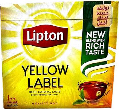 Lipton Nature Yellow Label Black Tea 100 Tea Bags NEW ...