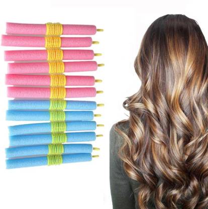 MYYNTI Hair Curlers Spiral Curls No Heat Wave Hair Curlers Styling Kit  Flexible for Extra Long Hair Most Kinds of Hairstyles for Home Use  Multicolor 12_peices Hair Curler - Price in India,