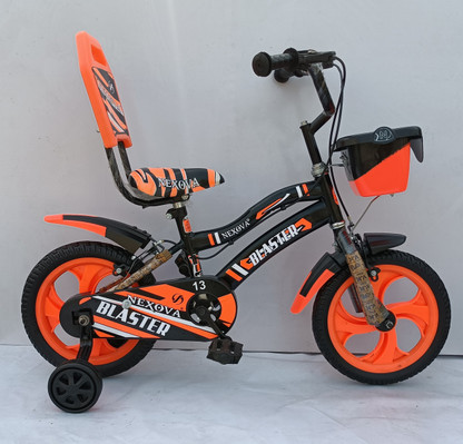 black and orange bmx bike