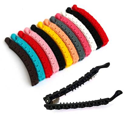 Zomaark Girl's & Women's Cute Multicolor Banana Hair Style Claw Clutch Clip  Hairpin Cluture Set With Lock Grip (Pack of 12) Banana Clip Price in India  - Buy Zomaark Girl's & Women's