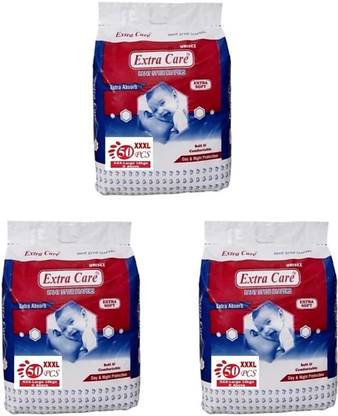 Extra Care Standard- XXXL-(50 Pieces) (Pack of 3) XXXL-(150 Pieces) - XXXL