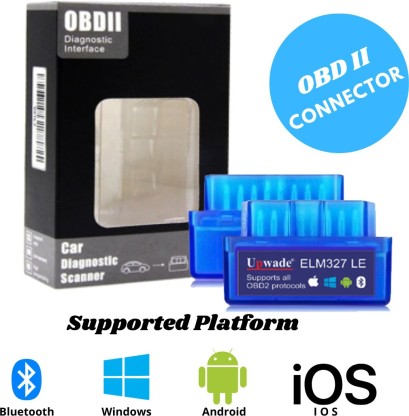 OBDII Bluetooth 4.0 Vehicle Engine Fault Code Reader Support All OBD2 Protocol Compatible with Android iOS Windows Suitable for Most Cars OBD2 Auto Diagnostic Scanner 