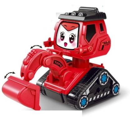 TOYICO! Unbreakable Robot Truck Push & Go Construction | Toy JCB ,  Bulldozer Mini Cartoon Truck Toy for Kids( Set of 1) - Unbreakable Robot  Truck Push & Go Construction | Toy