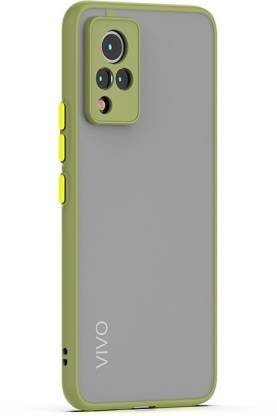 FancyArt Back Cover for Vivo V21 Shock Proof Camera ProtectionBumper Case For Vivo V21 (Smoke Light Green)