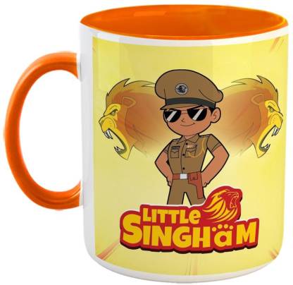 Furnish Fantasy Little Singham Ceramic Coffee - Best Gift for Kids /s for  Kids / Return Gifts - Color - Orange (1246) Ceramic Coffee Mug Price in  India - Buy Furnish Fantasy