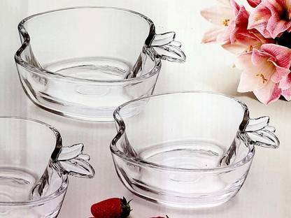 Shivshakti Kitchenware Crystal Glass Serving Bowl Dessert Ice ...